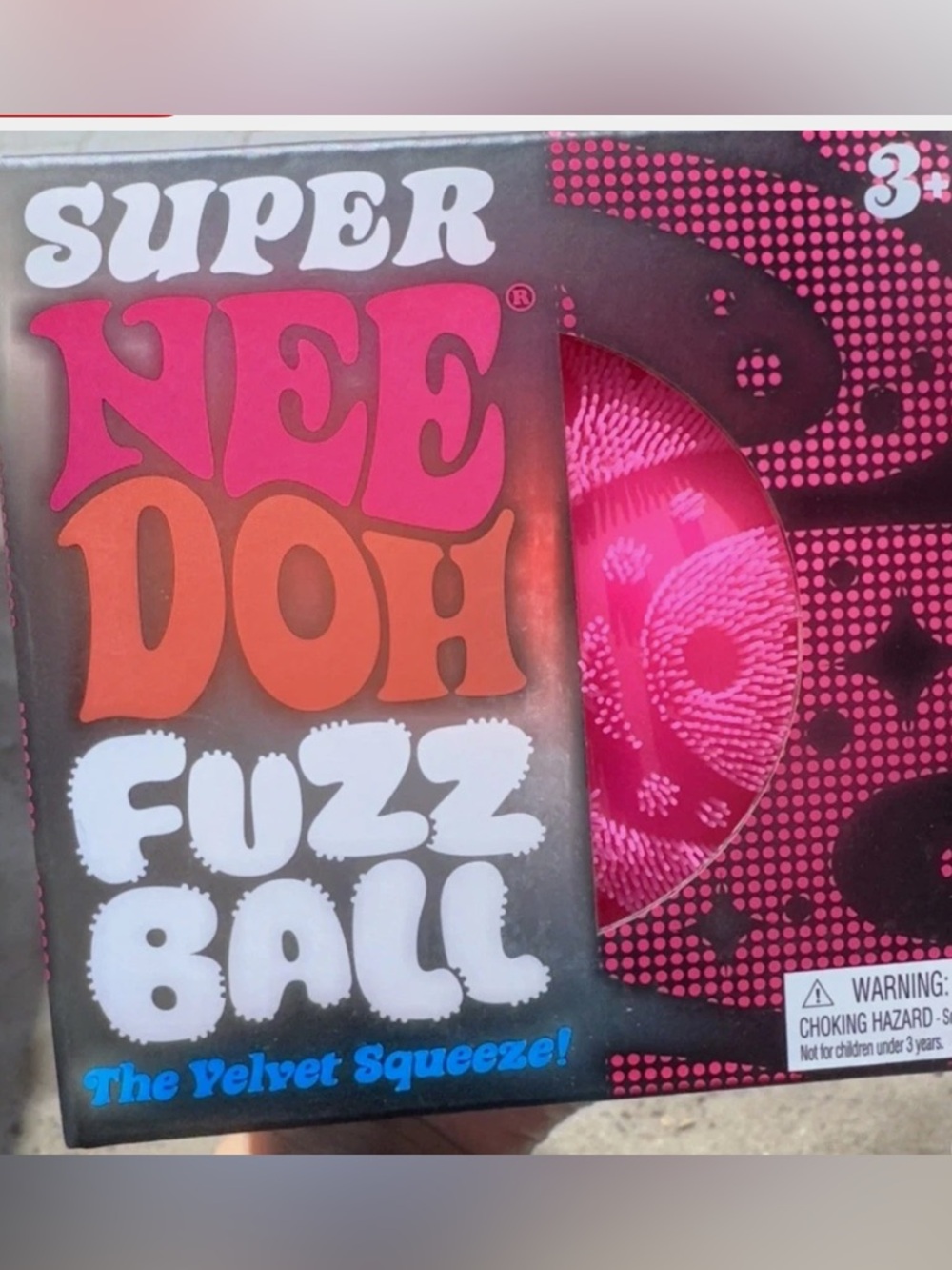 Tik tok viral Super Squee Doh Fuzz Ball - Hot Pink